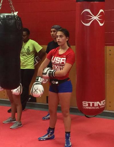 Focused at the training session, US Olympic Training Center
